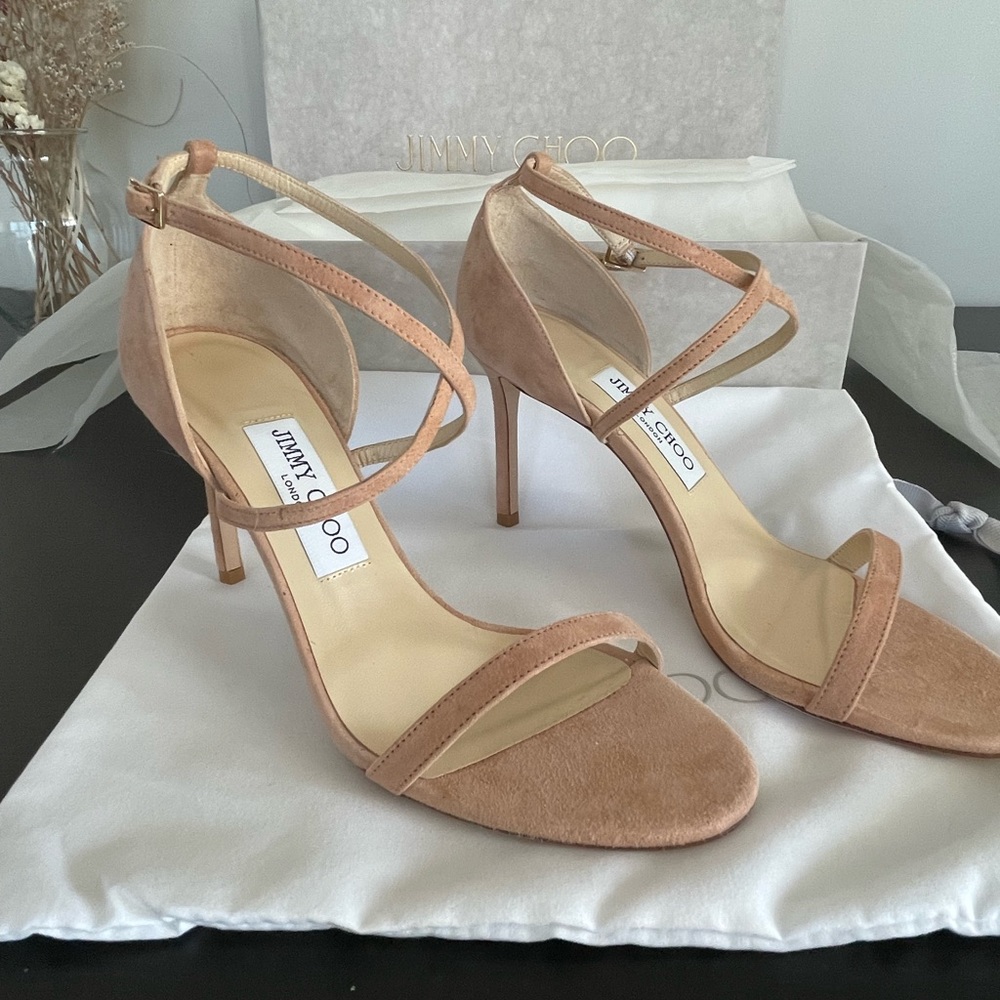 Jimmy Choo Hesper 85 Sandal, never worn! Size 38.5